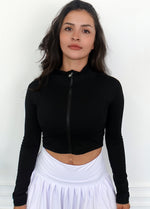 Mesh Fit Crop Jacket